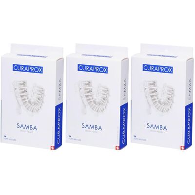 Curaprox Samba Robotic Toothbrush Ersatzbürstenköpfe x3 3x2 St Zahnbürste Curaprox Samba Robotic Toothbrush Ersatzbürstenköpfe x3 3x2 St Zahnbürste