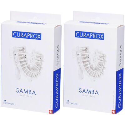 Curaprox Samba Robotic Toothbrush Ersatzbürstenköpfe x2 2x2 St Zahnbürste Curaprox Samba Robotic Toothbrush Ersatzbürstenköpfe x2 2x2 St Zahnbürste