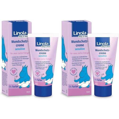 2x Linola Baby & Kind Wundschutzcreme sensitive 2x50 ml Creme