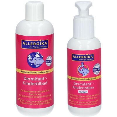 ALLERGIKA Dermifant Kinderölbad + Kinderlotion Repair 200+500 ml Set ALLERGIKA Dermifant Kinderölbad + Kinderlotion Repair 200+500 ml Set
