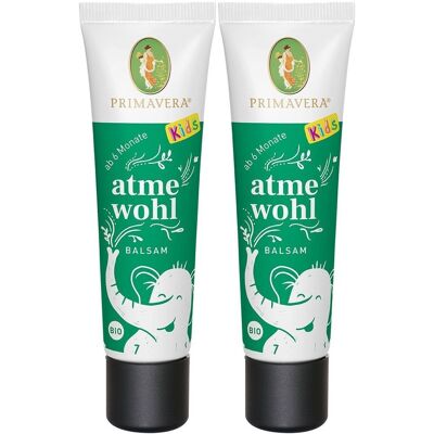 PRIMAVERA 2x Atmewohl Baby & Kinder Balsam Bio 2x30 ml PRIMAVERA 2x Atmewohl Baby & Kinder Balsam Bio 2x30 ml