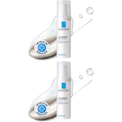 La Roche-Posay La Roche Posay Toleriane Sensitive Fluid x2 2x40 ml Creme La Roche-Posay La Roche Posay Toleriane Sensitive Fluid x2 2x40 ml Creme