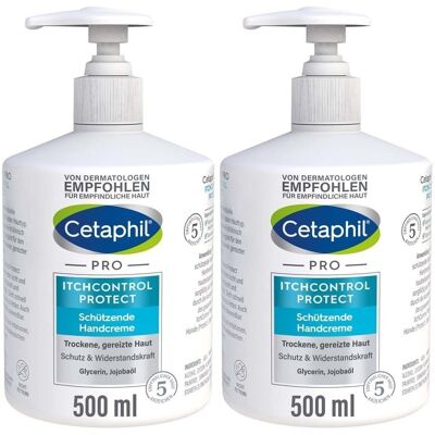 Cetaphil Pro Itch Control Protect Handcreme 2x 2x500 ml Creme Cetaphil Pro Itch Control Protect Handcreme 2x 2x500 ml Creme