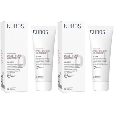 Eubos Diabetische Haut Pflege Fuß+Bein Creme 2x 2x100 ml Eubos Diabetische Haut Pflege Fuß+Bein Creme 2x 2x100 ml