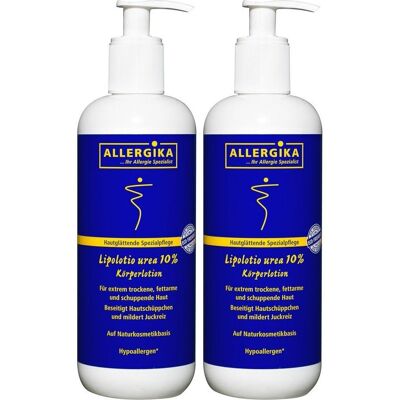 Allergika Lipolotio urea 10% 2x 2x500 ml Lotion Allergika Lipolotio urea 10% 2x 2x500 ml Lotion
