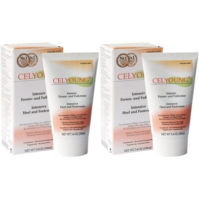 Celyoung Intensiv Fersen- und Fußcreme 2x 2x100 ml Creme Celyoung Intensiv Fersen- und Fußcreme 2x 2x100 ml Creme