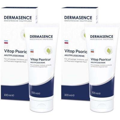 Dermasence Vitop Psoricur Akutpflegecreme 2x 2x100 ml Creme Dermasence Vitop Psoricur Akutpflegecreme 2x 2x100 ml Creme