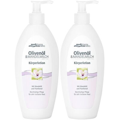 medipharma cosmetics Olivenöl & Mandelmilch Körperlotion 2x 2x500 ml medipharma cosmetics Olivenöl & Mandelmilch Körperlotion 2x 2x500 ml