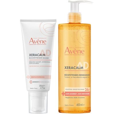 Avene Avène Xeracalm A.D Rückfettender Balsam 200ml + XeraCalm Reinigungsöl Set 200+400 ml Avene Avène Xeracalm A.D Rückfettender Balsam 200ml + XeraCalm Reinigungsöl Set 200+400 ml