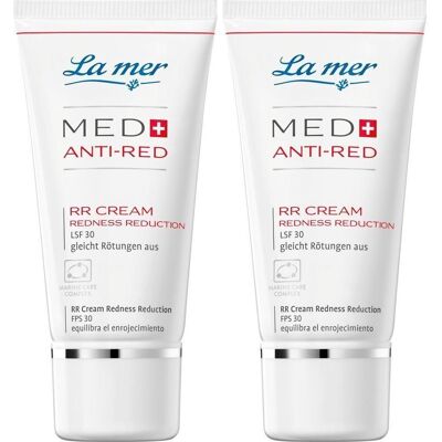 LA MER Med+ Anti-Red Redness Reduction Cream o.P. 2x 2x30 ml Creme LA MER Med+ Anti-Red Redness Reduction Cream o.P. 2x 2x30 ml Creme