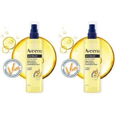 Aveeno Skin Relief Körperöl-Spray 2x 2x200 ml Öl Aveeno Skin Relief Körperöl-Spray 2x 2x200 ml Öl