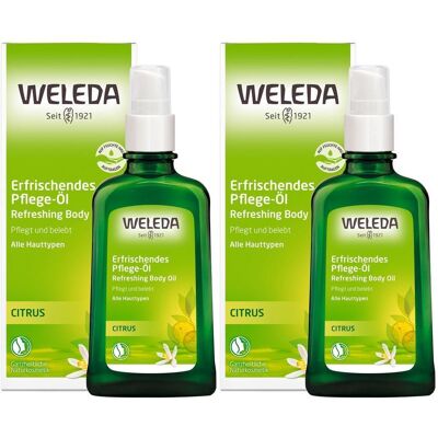 Weleda Citrus erfrischendes Pflege-Öl 2x 2x100 ml Öl Weleda Citrus erfrischendes Pflege-Öl 2x 2x100 ml Öl