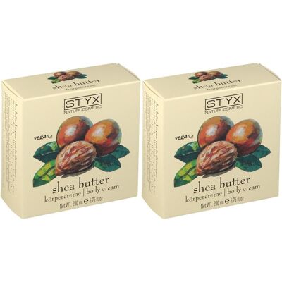 STYX Sheabutter Körpercreme 2x 2x200 ml Creme STYX Sheabutter Körpercreme 2x 2x200 ml Creme