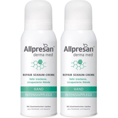 Allpresan derma med Hand Intensivpflege Schaum-Cr. 2x 2x100 ml Schaum Allpresan derma med Hand Intensivpflege Schaum-Cr. 2x 2x100 ml Schaum