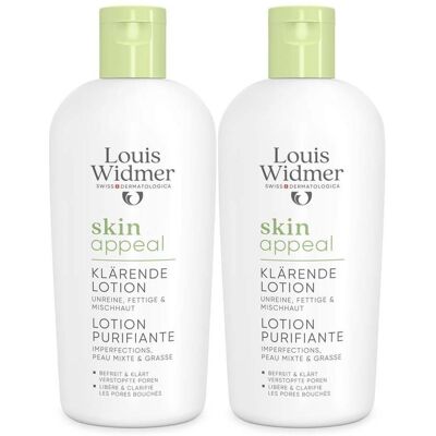 Louis Widmer Widmer Skin Appeal klärende Lotion o.P. 2x 2x150 ml Louis Widmer Widmer Skin Appeal klärende Lotion o.P. 2x 2x150 ml