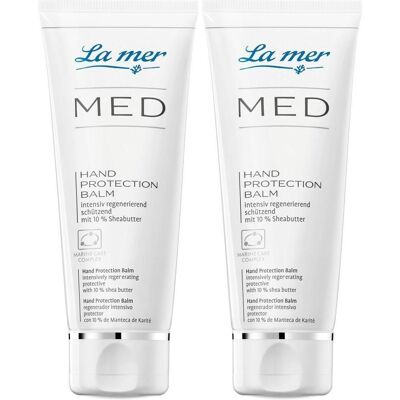 LA MER MED Hand Protection Balm o.Parfum 2x 2x75 ml Creme LA MER MED Hand Protection Balm o.Parfum 2x 2x75 ml Creme