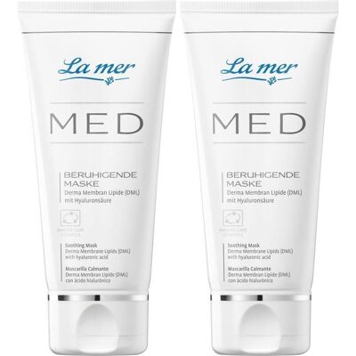 LA MER MED beruhigende Maske o.Parfum 2x 2x50 ml Creme LA MER MED beruhigende Maske o.Parfum 2x 2x50 ml Creme