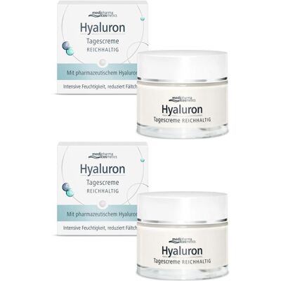medipharma cosmetics Hyaluron Tagescreme reichhaltig 2x 2x50 ml Creme medipharma cosmetics Hyaluron Tagescreme reichhaltig 2x 2x50 ml Creme