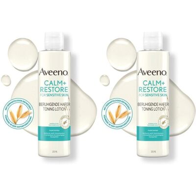 Aveeno Calm+ Restore beruhigende Hafer Toning Lot. 2x 2x200 ml Lotion Aveeno Calm+ Restore beruhigende Hafer Toning Lot. 2x 2x200 ml Lotion