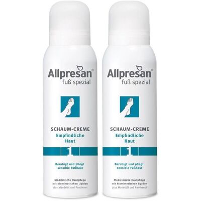 Allpresan Fuß spezial Nr.1 empfindliche Haut Scha. 2x 2x125 ml Schaum Allpresan Fuß spezial Nr.1 empfindliche Haut Scha. 2x 2x125 ml Schaum