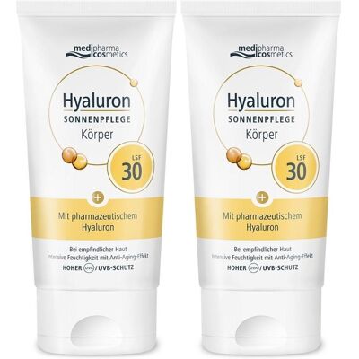 medipharma cosmetics Hyaluron Sonnenpflege Körper Creme LSF 30 2x 2x150 ml medipharma cosmetics Hyaluron Sonnenpflege Körper Creme LSF 30 2x 2x150 ml