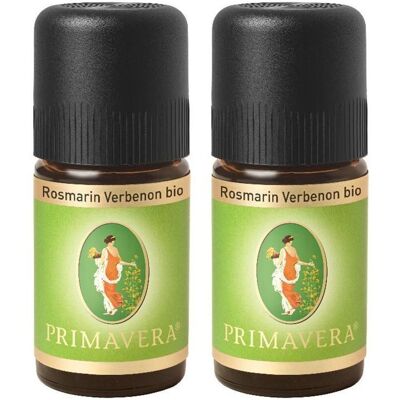 PRIMAVERA Rosmarin Verbenon Bio ätherisches Öl 2x 2x5 ml Ätherisches PRIMAVERA Rosmarin Verbenon Bio ätherisches Öl 2x 2x5 ml Ätherisches