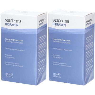 Sesderma Hidraven Schaum-Creme ohne Seife 2x 2x300 ml Creme Sesderma Hidraven Schaum-Creme ohne Seife 2x 2x300 ml Creme