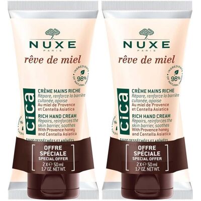 Nuxe Duo 24 Reve de Miel Cica Handcreme 2x 2x1 St Kombipackung Nuxe Duo 24 Reve de Miel Cica Handcreme 2x 2x1 St Kombipackung