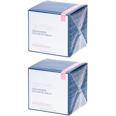 Biotherm Aquasource Cica Nutri Cream 2x 2x75 ml Creme Biotherm Aquasource Cica Nutri Cream 2x 2x75 ml Creme