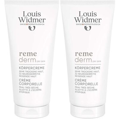 Louis Widmer Widmer Remederm dry Skin Körpercreme o.P. 2x 2x200 ml Creme Louis Widmer Widmer Remederm dry Skin Körpercreme o.P. 2x 2x200 ml Creme