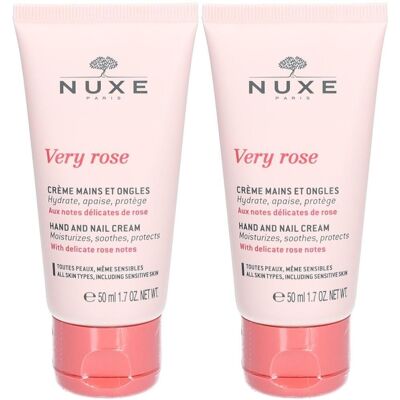 Nuxe Very Rose Handcreme 2x 2x50 ml Creme Nuxe Very Rose Handcreme 2x 2x50 ml Creme