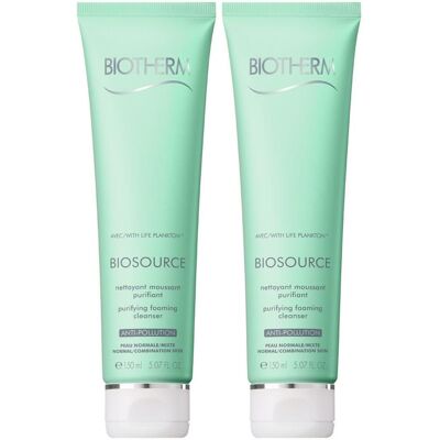 Biotherm Biosource Reinigungschaum normale Haut 2x 2x150 ml Schaum Biotherm Biosource Reinigungschaum normale Haut 2x 2x150 ml Schaum
