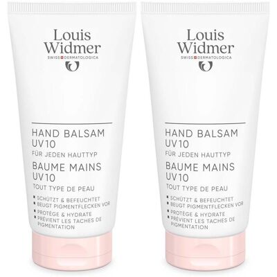 Louis Widmer Widmer Hand Balsam UV 10 l.P. 2x 2x75 ml Louis Widmer Widmer Hand Balsam UV 10 l.P. 2x 2x75 ml