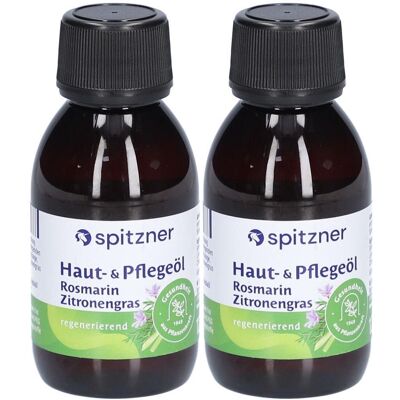 Spitzner Haut- u.Pflegeöl Rosmarin-Zitronengras 2x 2x125 ml Öl Spitzner Haut- u.Pflegeöl Rosmarin-Zitronengras 2x 2x125 ml Öl