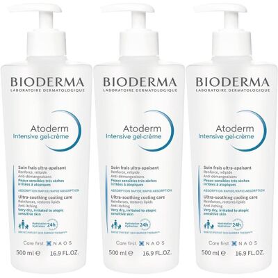 Bioderma Atoderm Intensive Gel-Creme x3 3x500 ml Gel Bioderma Atoderm Intensive Gel-Creme x3 3x500 ml Gel