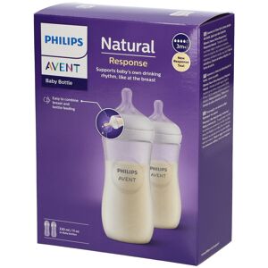 Philips Avent Natural Response Zuigfles Scy906/02 DUO 2 St Flaschen