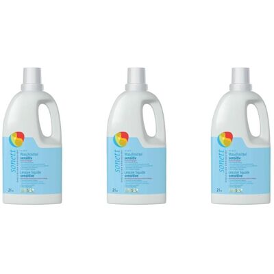 Sonett Waschmittel sensitiv 30°-95°C (neu) 2 lt x3 3x2 l Flüssigkeit Sonett Waschmittel sensitiv 30°-95°C (neu) 2 lt x3 3x2 l Flüssigkeit