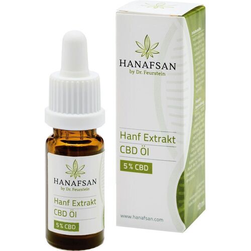 CBD OEL 5% Hanafsan 10 ml Tropfen zum Einnehmen