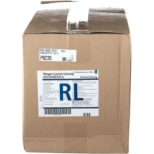 DELTAMEDICA Ringer Lactat Lösung Inf.-Lsg.Plastik 10x1000 ml Infusionslösung
