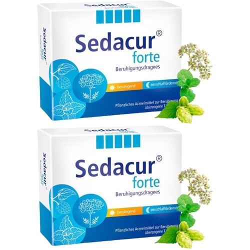 Sedacur forte Beruhigungsdragees 2x 2x100 St Überzogene Tabletten