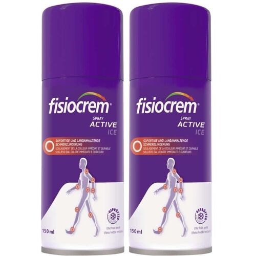 2x fisiocrem Spray Active Ice 2x150 ml