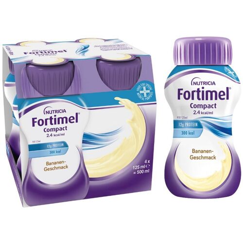 Fortimel Compact 2.4 kcal Bananengeschmack 4x125 ml Flüssigkeit