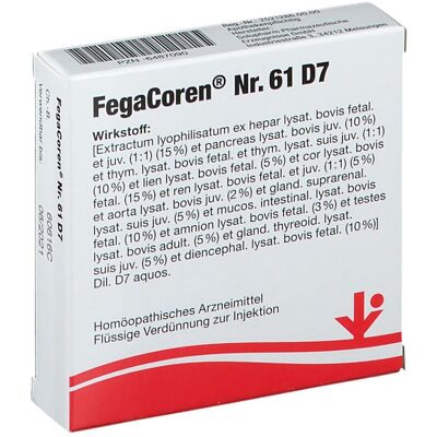 vitOrgan Fegacoren Nr.61 D 7 Ampullen 5x2 ml vitOrgan Fegacoren Nr.61 D 7 Ampullen 5x2 ml