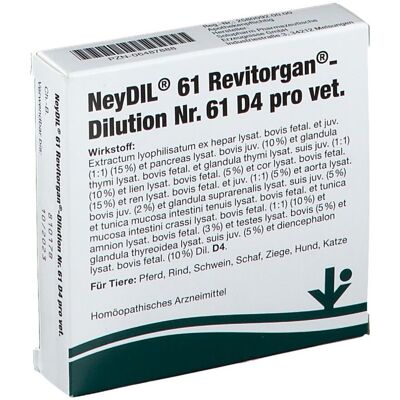 Neydil Nr.61 Revitorgan Dil.D 4 pro Ampullen vet. 5x2 ml Neydil Nr.61 Revitorgan Dil.D 4 pro Ampullen vet. 5x2 ml
