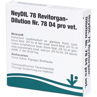 Neydil Nr.78 Revitorgan Dil.D 4 pro Ampullen vet. 5x2 ml Neydil Nr.78 Revitorgan Dil.D 4 pro Ampullen vet. 5x2 ml