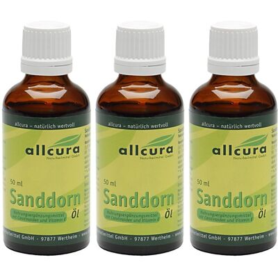 allcura Sanddorn, Öl 3x50 ml allcura Sanddorn, Öl 3x50 ml
