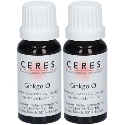 Ceres Ginkgo Urtinktur Doppelpack 2x20 ml Tropfen Ceres Ginkgo Urtinktur Doppelpack 2x20 ml Tropfen