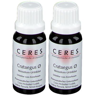 Ceres Crataegus Urtinktur Doppelpack 2x20 ml Tropfen Ceres Crataegus Urtinktur Doppelpack 2x20 ml Tropfen