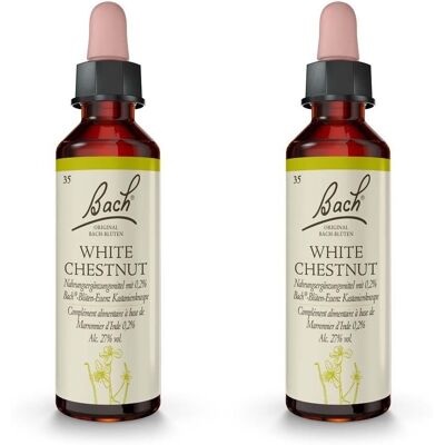 Bachblüten White Chestnut Tropfen x2 2x20 ml Bachblüten White Chestnut Tropfen x2 2x20 ml