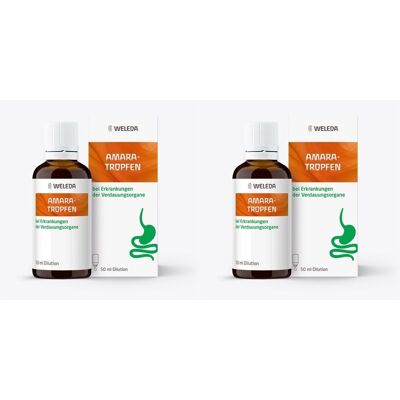 Weleda AMARA-Tropfen Dilution x2 2x50 ml Weleda AMARA-Tropfen Dilution x2 2x50 ml